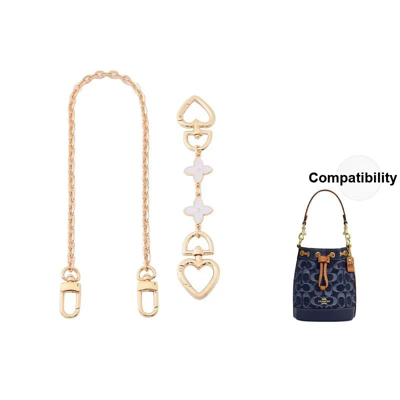 Gloya Metal Bag Accessory Women's Gold Tone/Silver-0