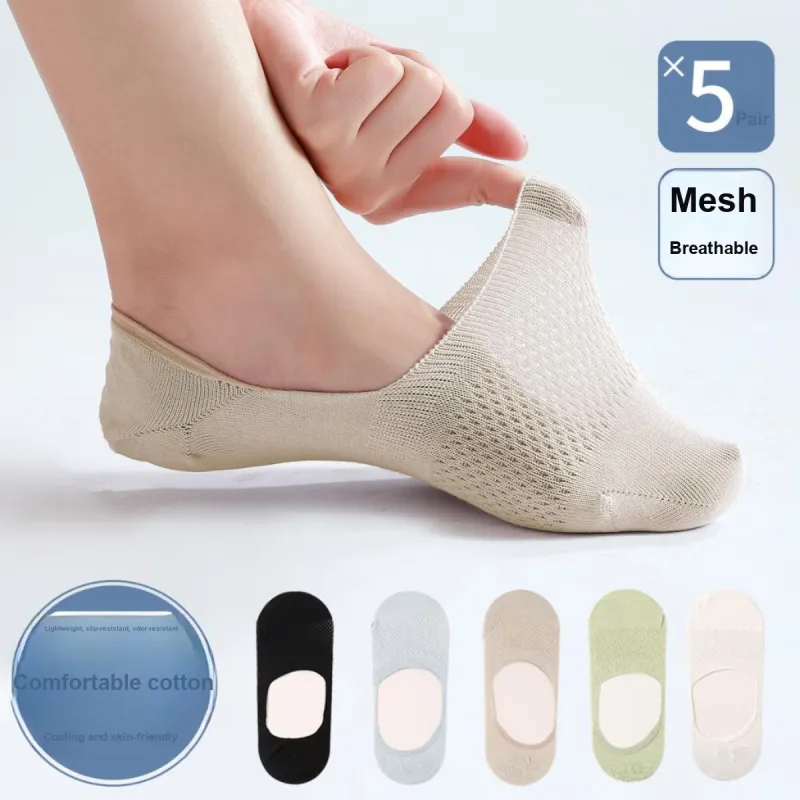 LoveEsteem No Show Socks Women's 5 Pack-7
