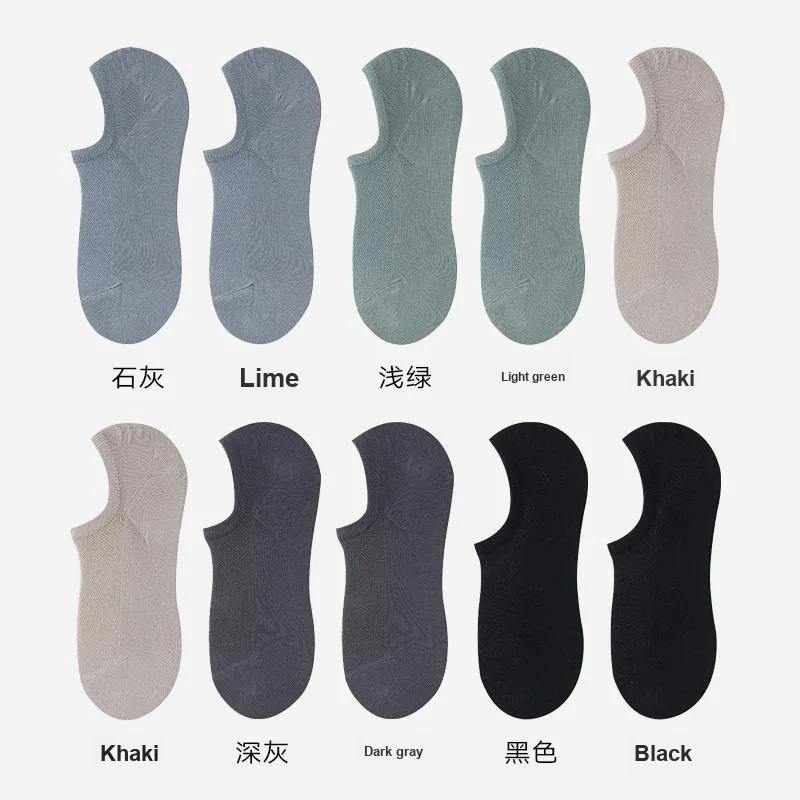 H YXIANG No Show Socks Men's 5 Pack-21