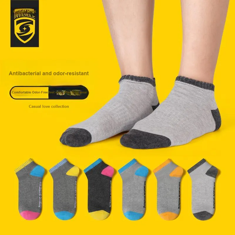 INVISIBLE Ankle Socks Unisex 6 Pack-1