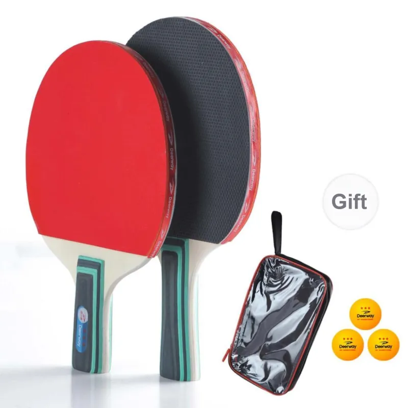 DEERWAY Ping Pong Paddles Unisex Base Plate 2 Layers Aramid Carbon-4