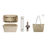[Classic Beige]Stress-Relief Shoulder Strap Pad+Zip 30 Liner++(Brown Rabbit) Pendant