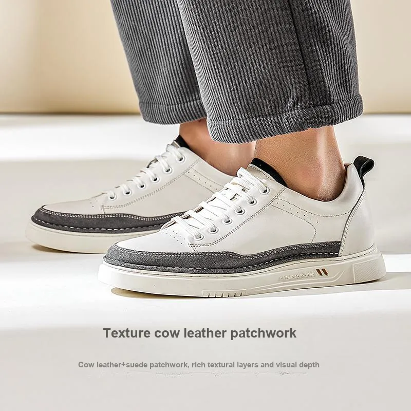 GOG Skateboard Shoes Men Low Top White-5