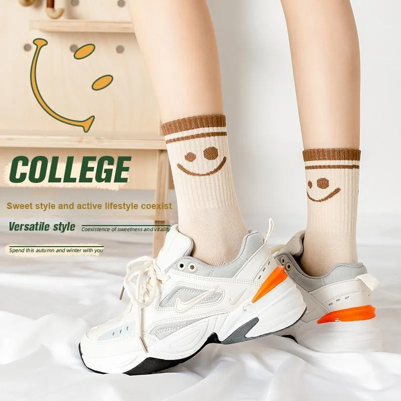 Yalu Mid Calf Socks Women's 5 Pack-3