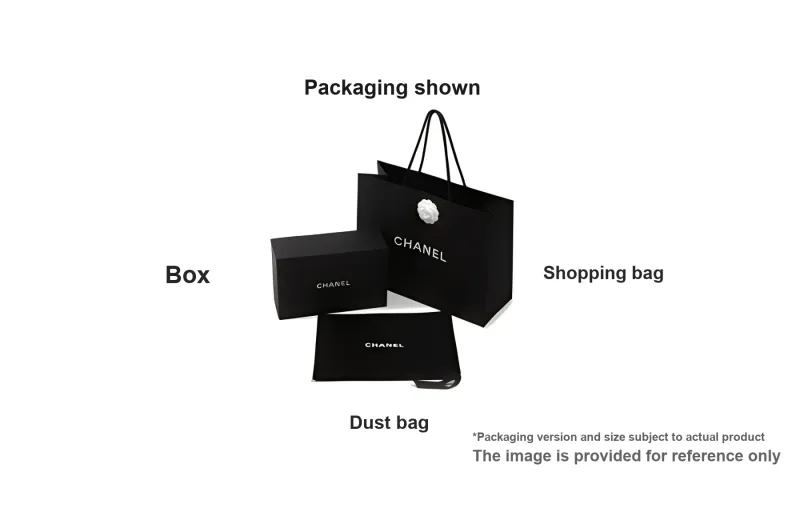 CHANEL Calf Patent Leather Crossbody Wallet Women's Black-4
