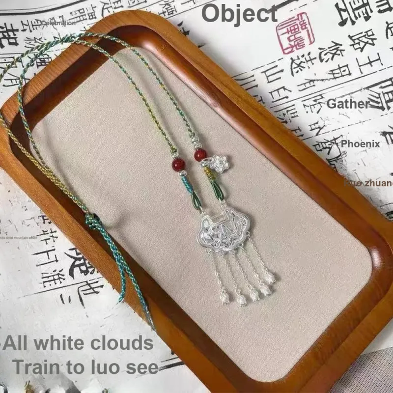 CLARKIA FLOWER S 990 Silver Necklaces Women's-3
