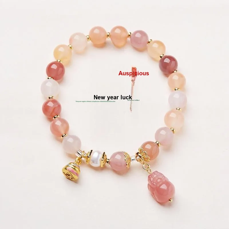 Fengyun Pavilion Agate Bracelets Women's-1