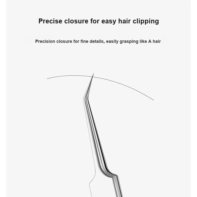 JIANYINGSHU Size 5 Ultra Slim Slant Clip Make up Tools 45° Angle Blackhead And Acne Removal-3