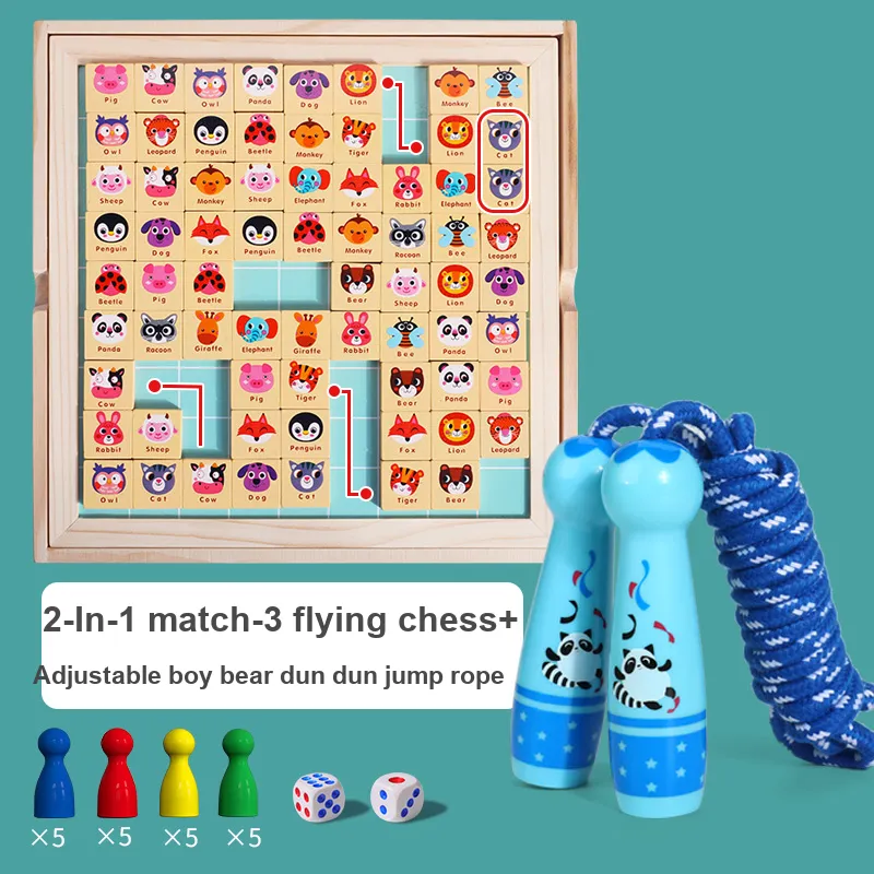 CAYI Ludo Chessboard Game Intelligence And Thinking Training Toy Board Games-3