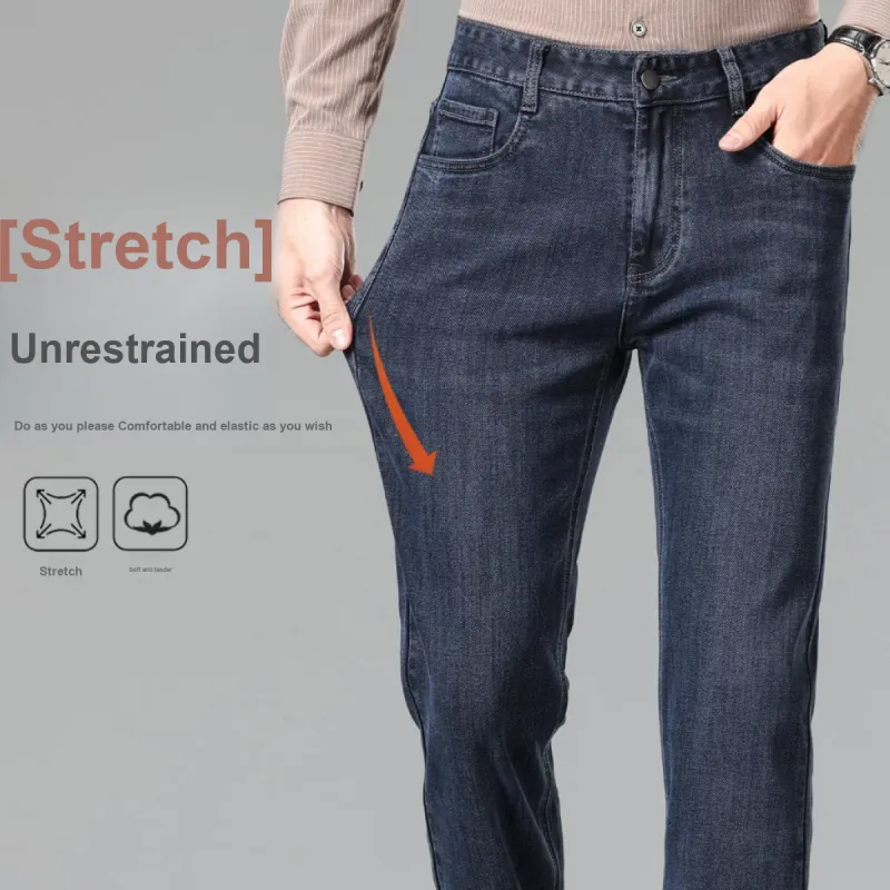 Red bean Jeans Men Dark Blue-3