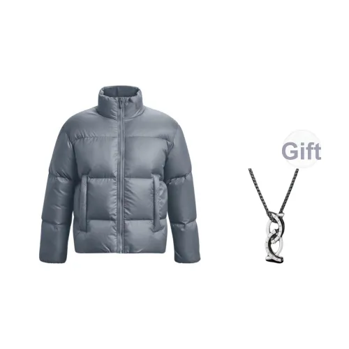 Under Armour ColdGear Пуховик Унисекс Серый С ожерельем