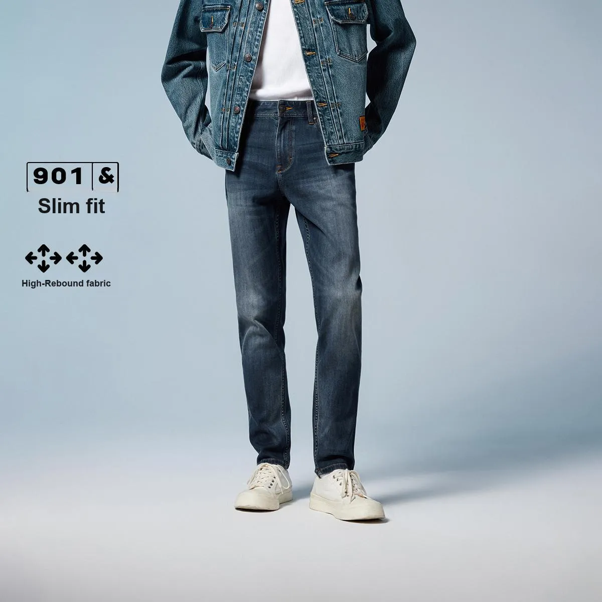 JACK JONES A14 Темный деним синий Мужские джинсы