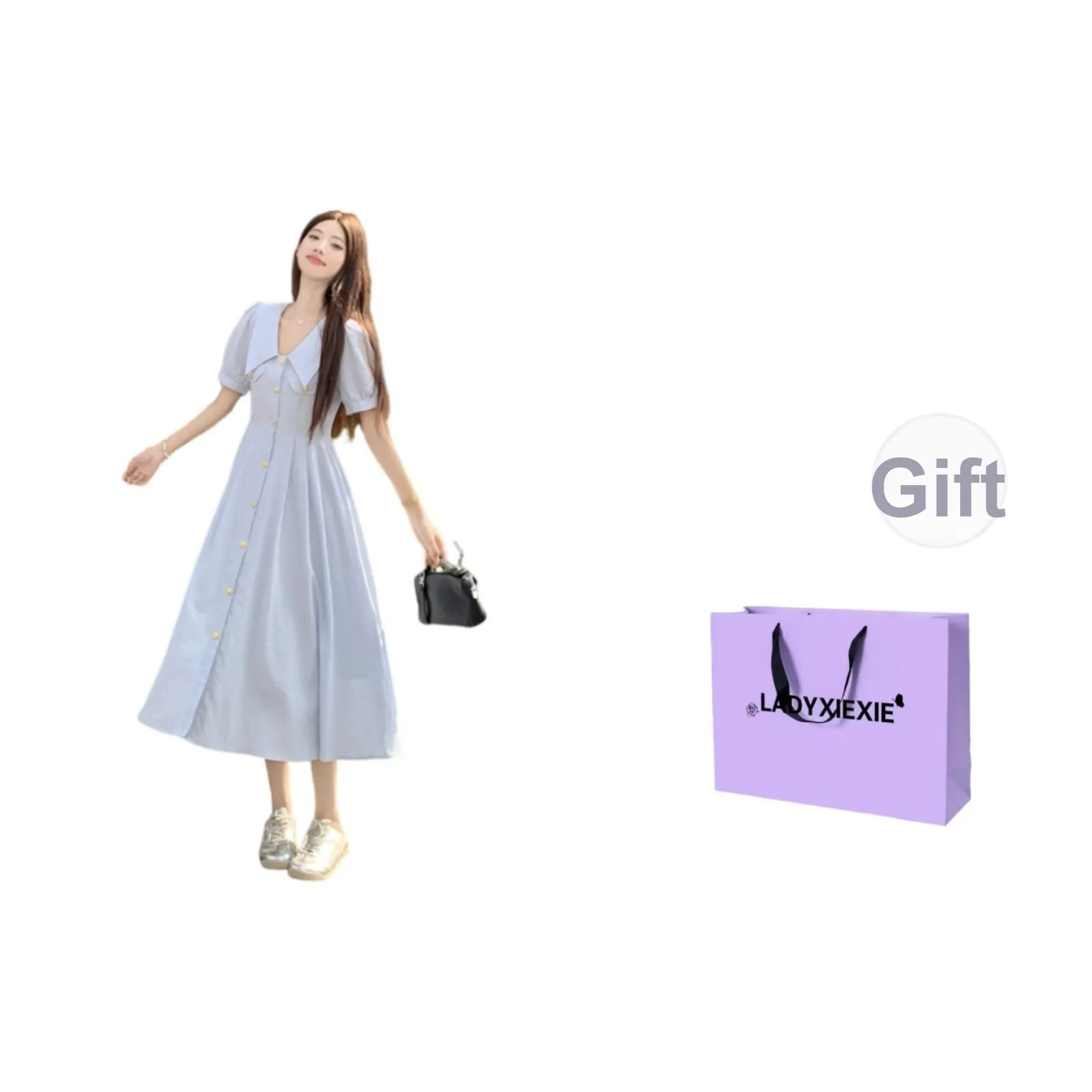 LADYXIEXIE Женские Короткие Платья с Длинными Рукавами