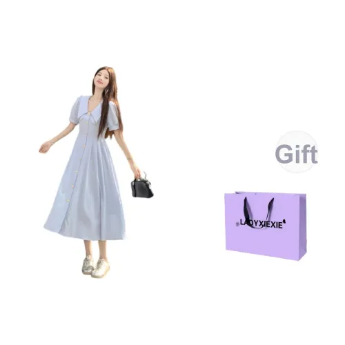 LADYXIEXIE Женские Короткие Платья с Длинными Рукавами