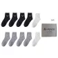 Deer Head Crew 4 Black 4 Dark Gray 2 Light Gray