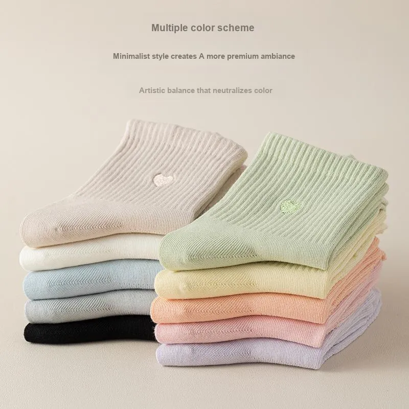 Cotton Gene Mid Calf Socks Women's 7 Pack-25