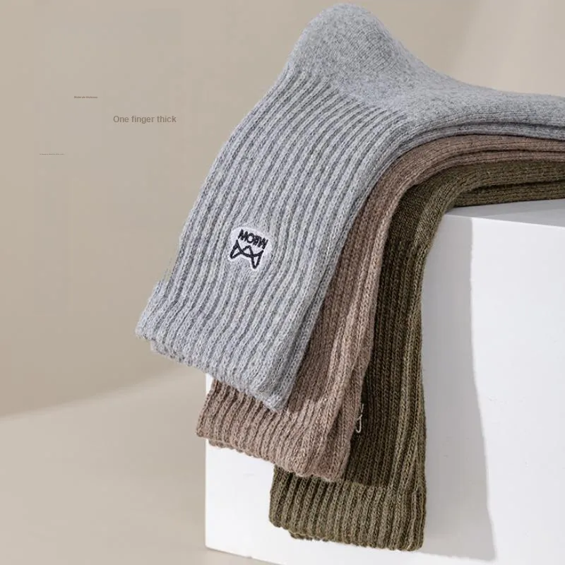 MIIOW Knee High Socks Men's 3 Pack-3
