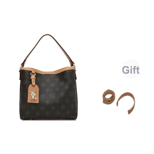 MEXICAN PVC PU (полиуретан) Сумка Стандартная Женская Кофейного Облачного Белого цвета