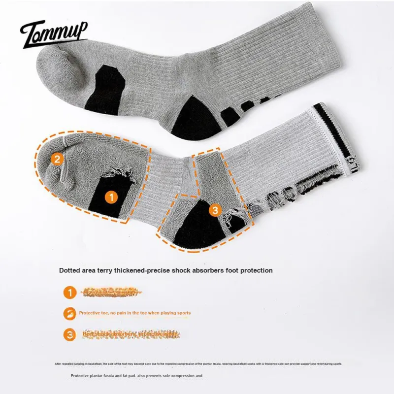 Gentle Welcome Basketball Socks Unisex Combo Set-4