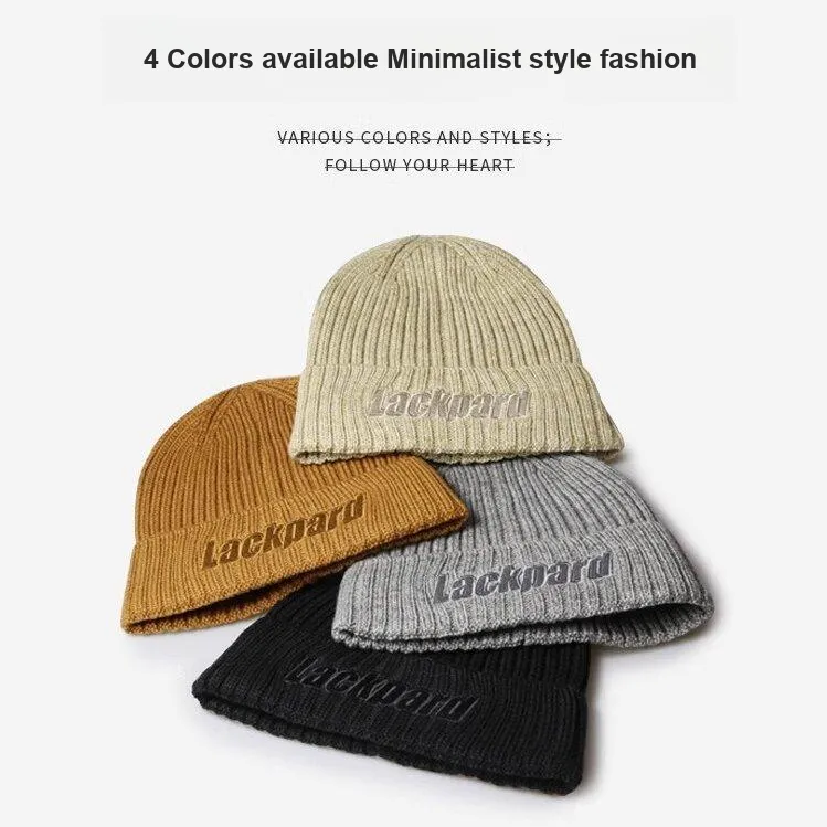 Lackpard Wool Blend Yarn Knitted Beanie Men's-4