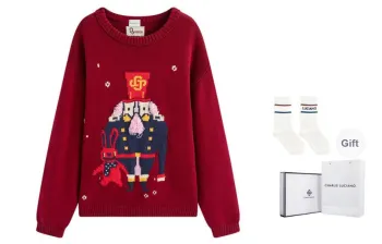 Charlie Luciano x HUTAOJIAZI Sweater Unisex Red