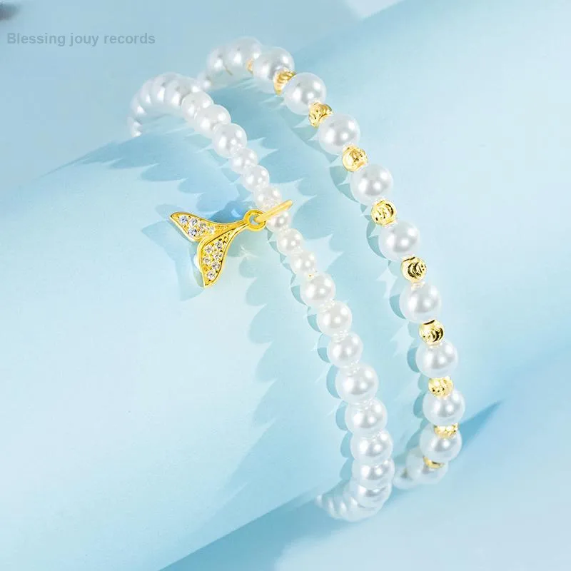 Fu Ru Ji 925 Sterling Silver Shiji Pearl Bracelets Women's-3