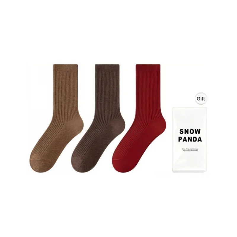 XXLLG Mid Calf Socks Women's 3 Pack-7