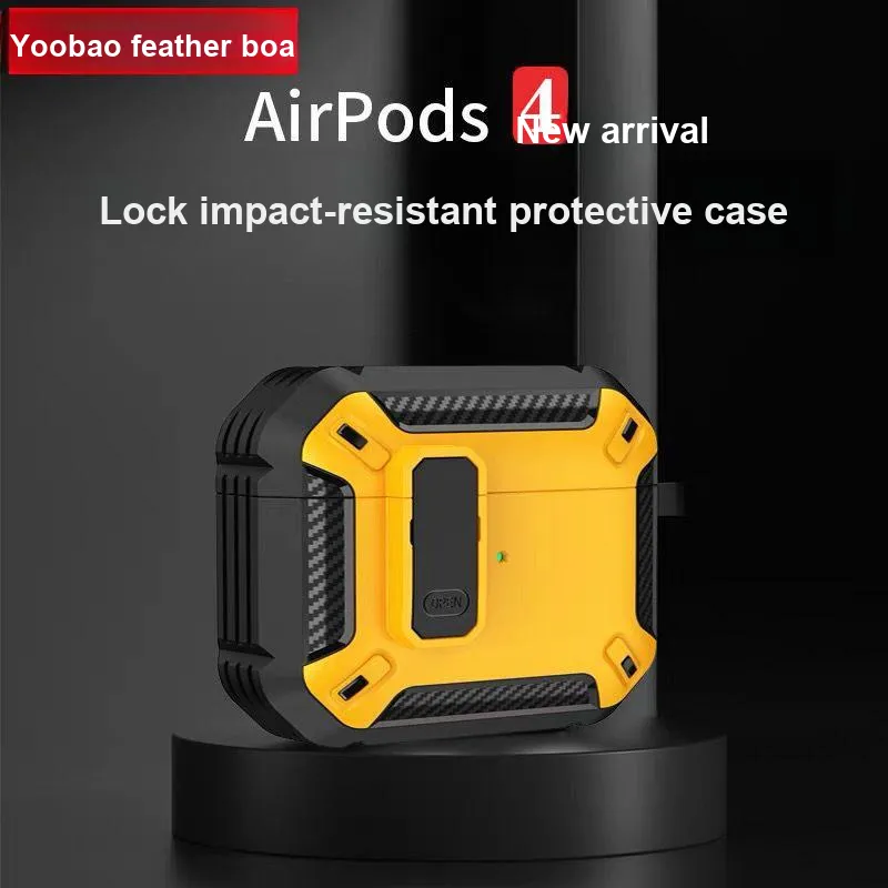 Yoobao Compatibility With AirPods 4, AirPods 1, 2, And 3 Generations Protective Cover Lock Switches Headphone Cases-1