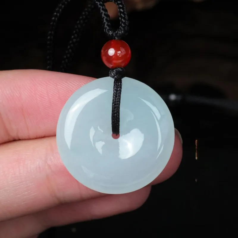 Pengshan Glutinous Jade Jadeite Necklaces Unisex-2