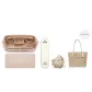 Ecru Shoulder Pads+City33 Liner Beige+Bottom Pad+Gray Little Coal Ball
