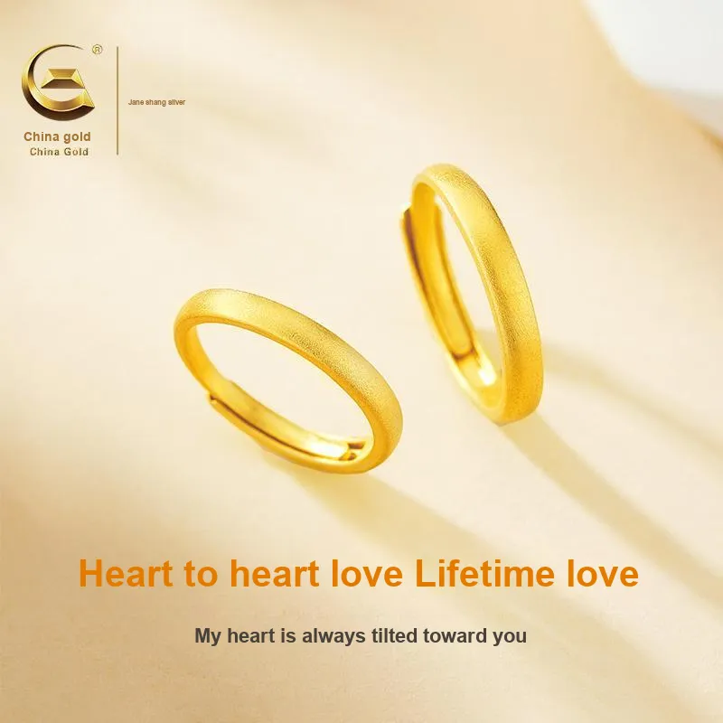 ZSY 999 Fine Silver Couple Rings Unisex-2