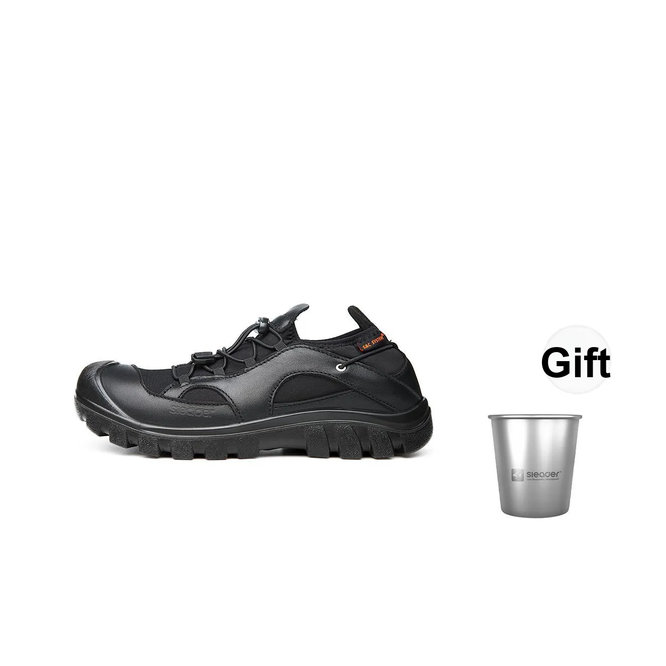 Slider Deep Water Cool Series Outdoor Shoes Unisex Low Top Black