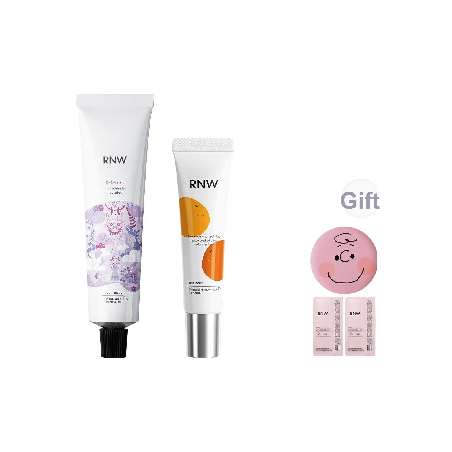RNW Аромат Рука Крем Увлажняющий Крем для Губ Бальзам Комбинированные Наборы для Ухода