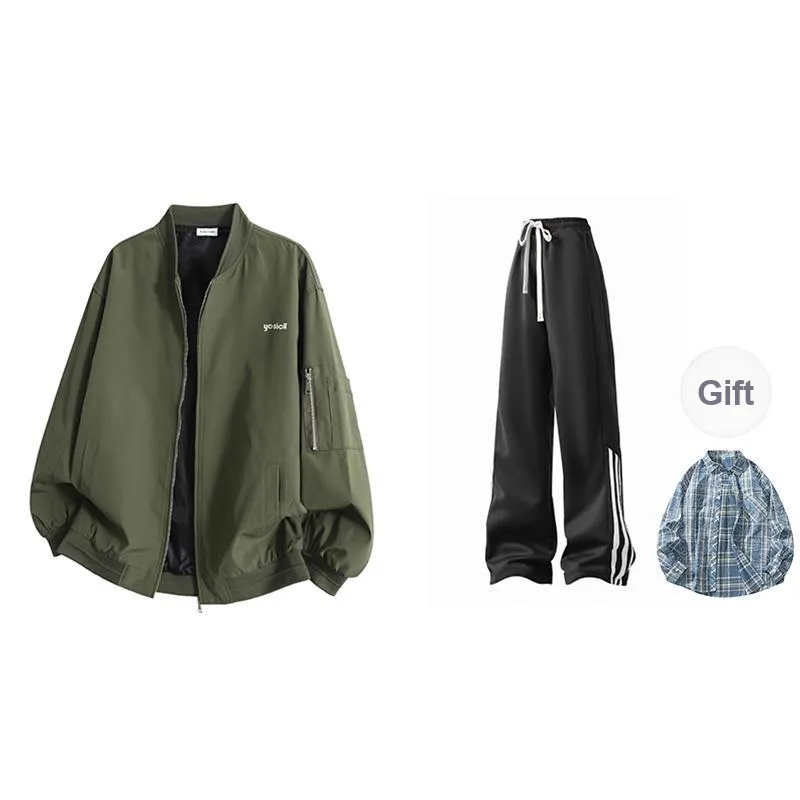 YOSICIL Jackets Coats Unisex Gray-14