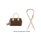 Vegetable Tanned Leather 1.8cm-Width 3 Sections Glossy Edge-Speedy 20 Exclusive