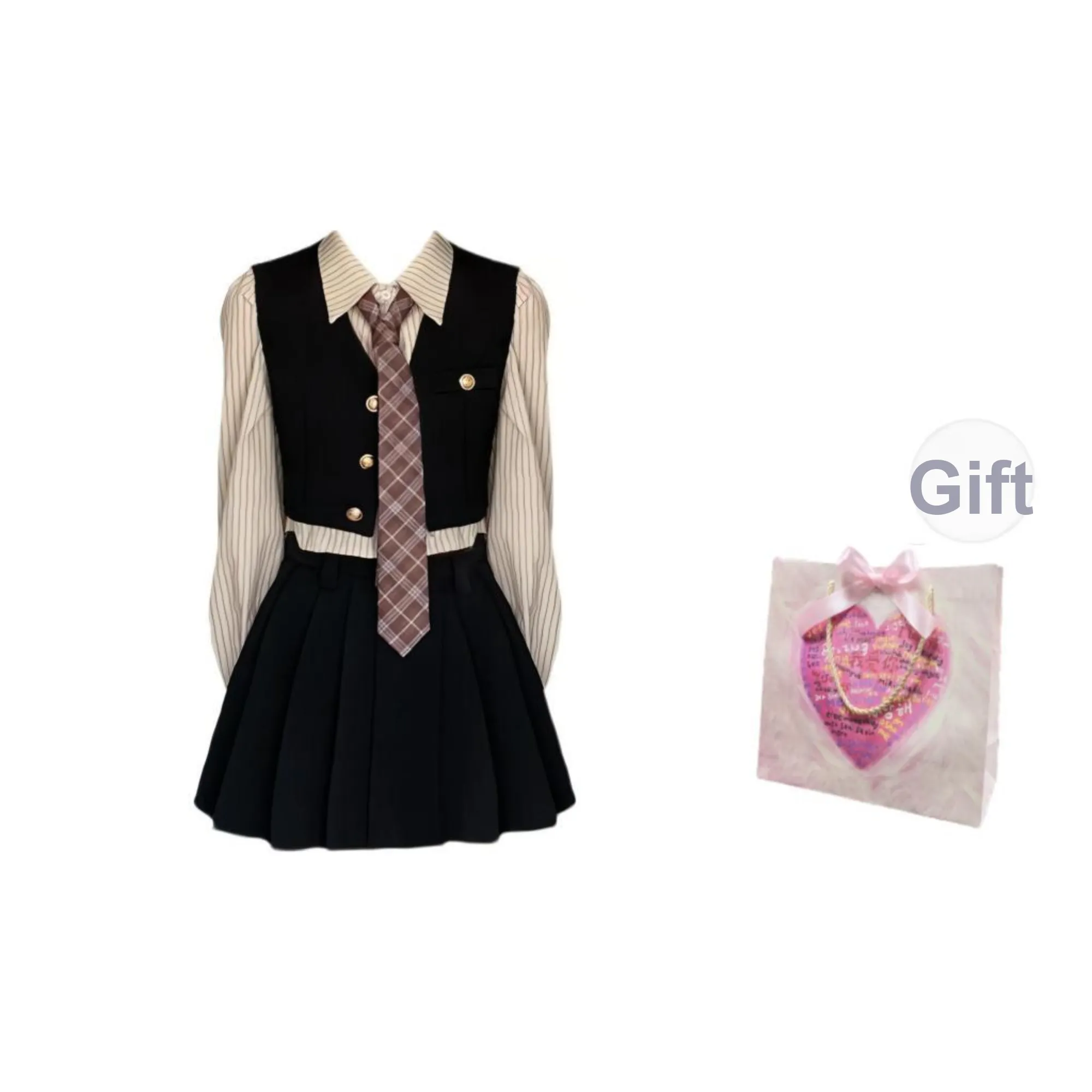 Oddgoods Hazelnut Jam Jk Skirt Set Women's