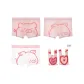 Gift Box Set[Dudu Pig+MiMi Pig+White Dudu Pig+Heart Knitted Bag]