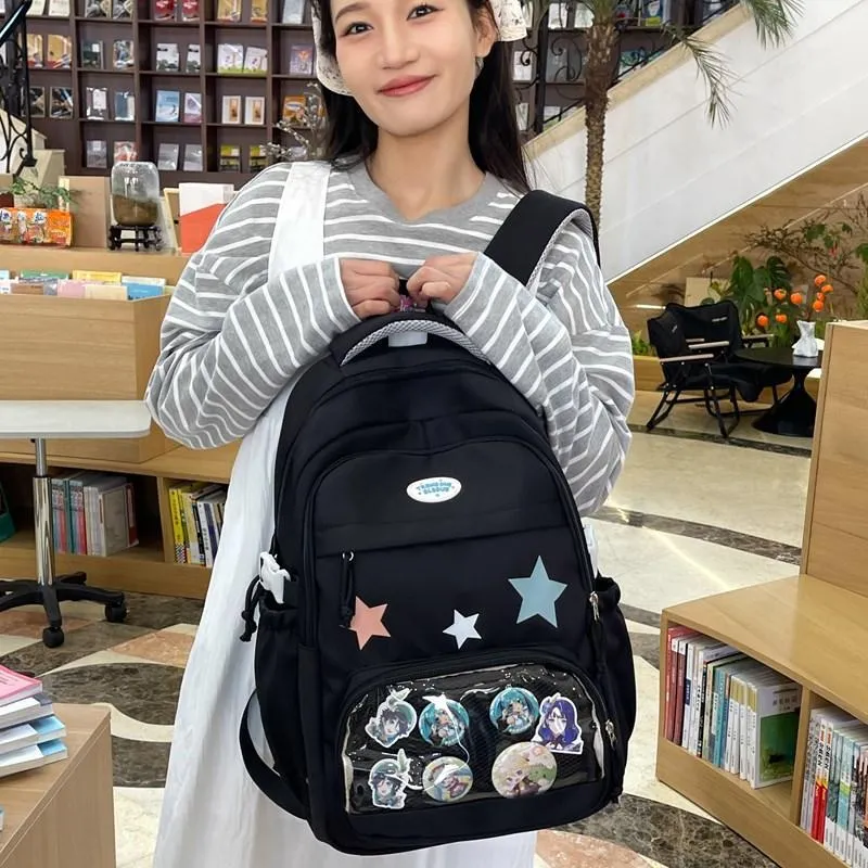 BUBM Composite Cloth Backpack Unisex Multicolor-10