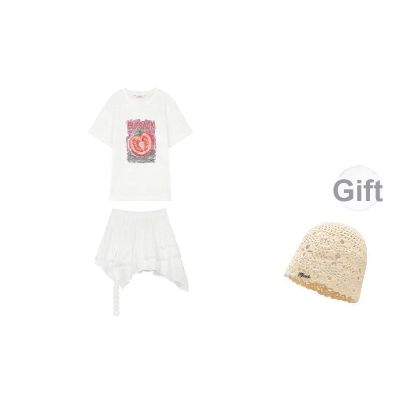 ELF SACK Two Piece Skirt Sets Women's-8