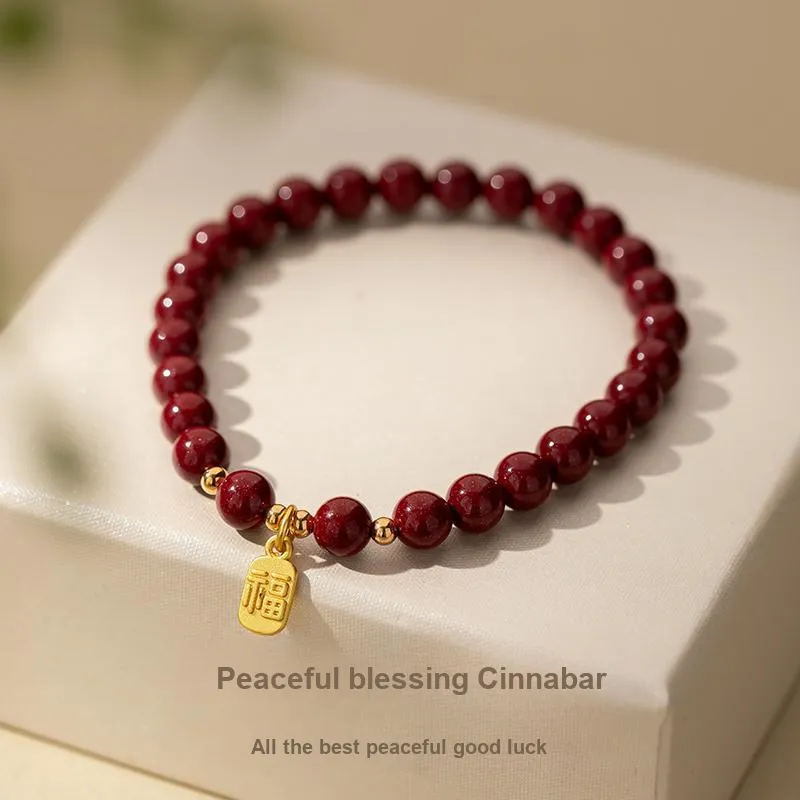 Encounter Gift Reconstructed Cinnabar Bracelets Unisex-1