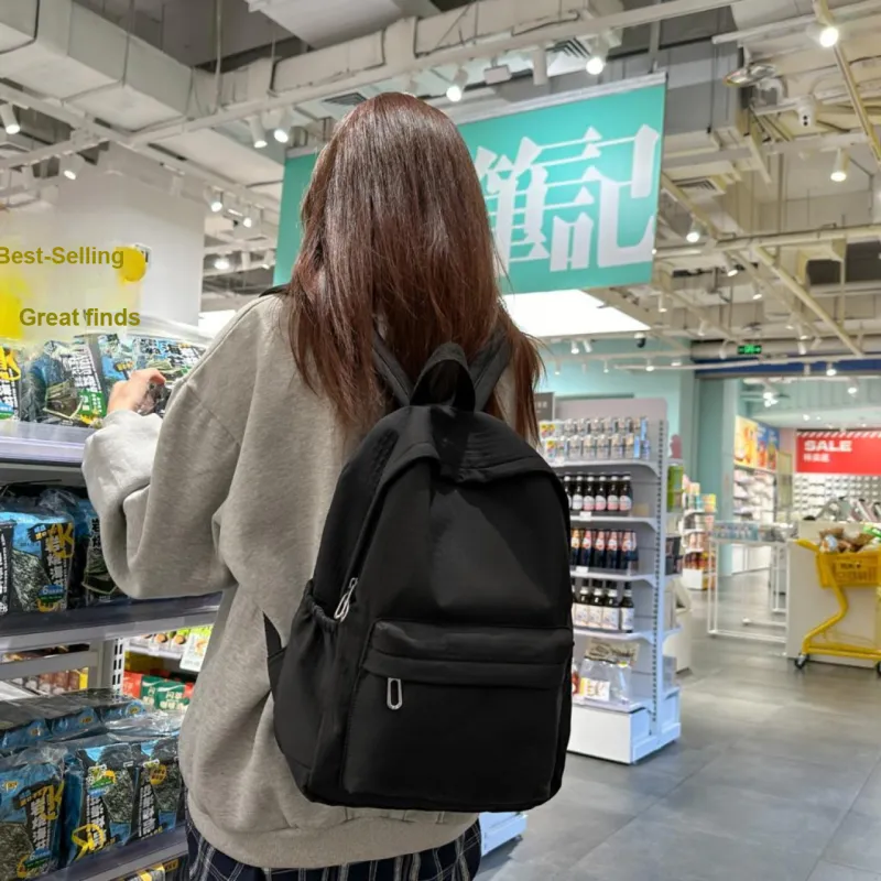 TOUTSEUL YOLO Nylon Backpack Regular Unisex White/Black/Purple/Yellow/Green-8