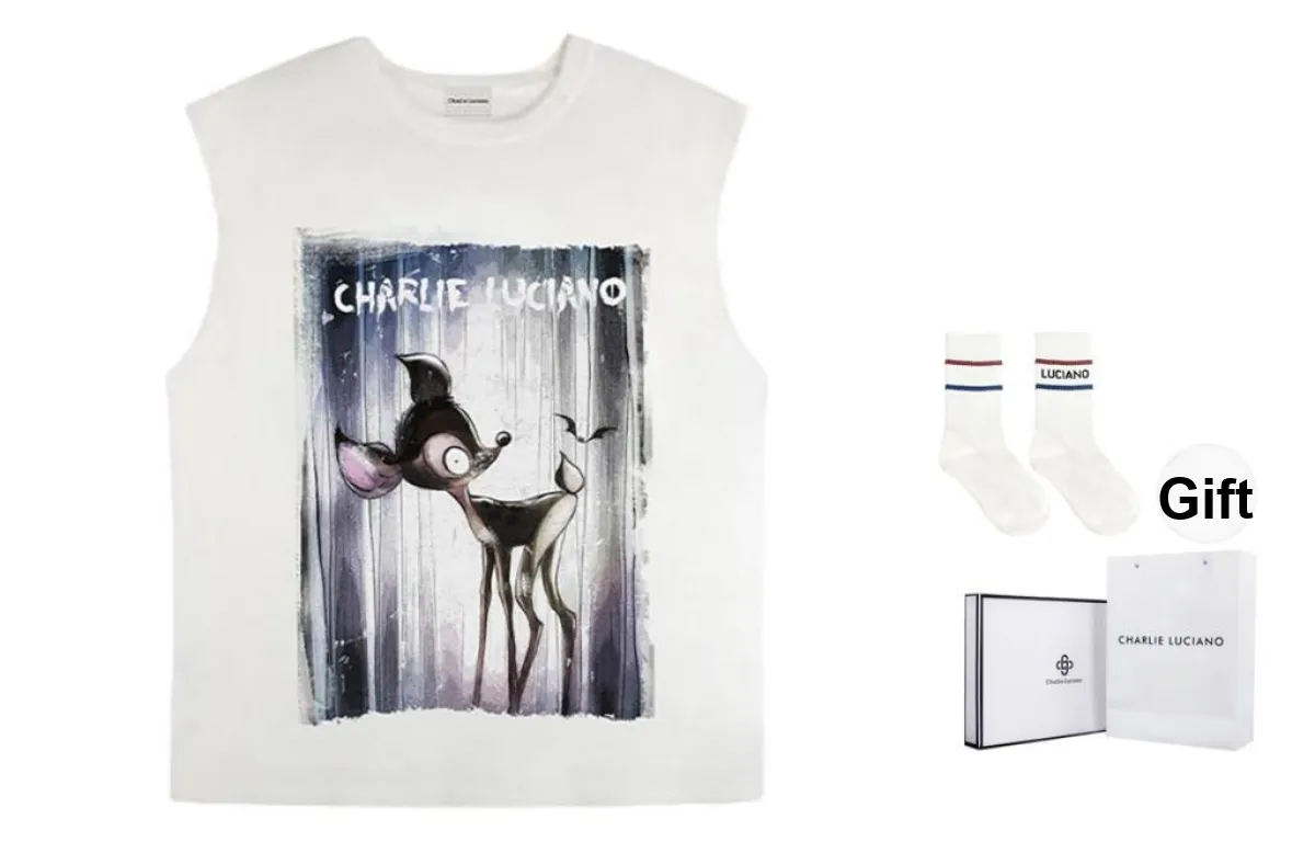 Charlie Luciano T Shirt Unisex White