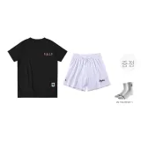 화이트+블랙 시그니처 반팔 (양말 증정)