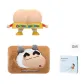 Shin-Chan Half 3D Effect Hand Warmer Coffee+Shin-Chan PP Light, Shin-Chan Shopping Bag