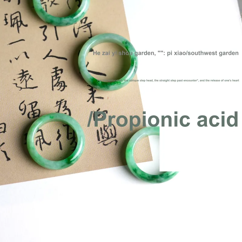 Clear Snow Glutinous Jade Jadeite Rings Unisex-1