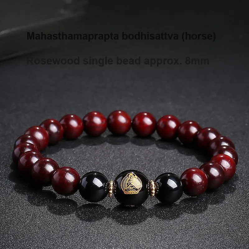 MUSHENGYUAN Rosewood Bracelets Unisex-34