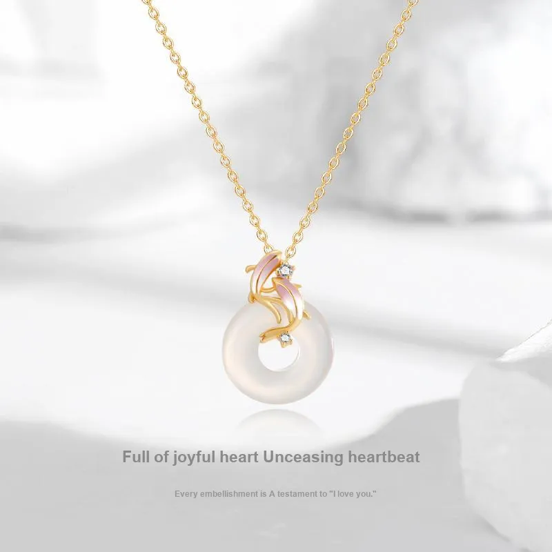 JUICY GRAPE Chalcedony Jade Necklaces Women's-1