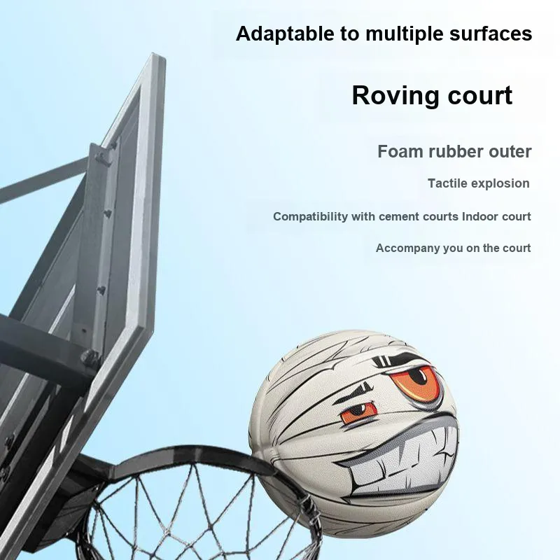 VEIDOORN Rubber Basketball Ecru Size 7 Training Unisex-4