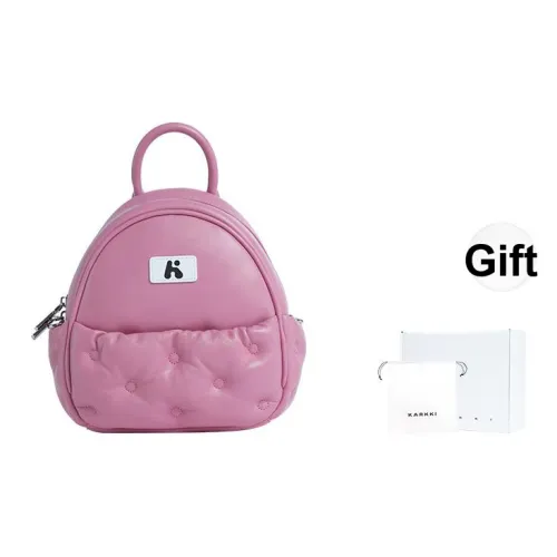 Karkki Овчина Рюкзак Сумка через плечо Средний Женский Розовый