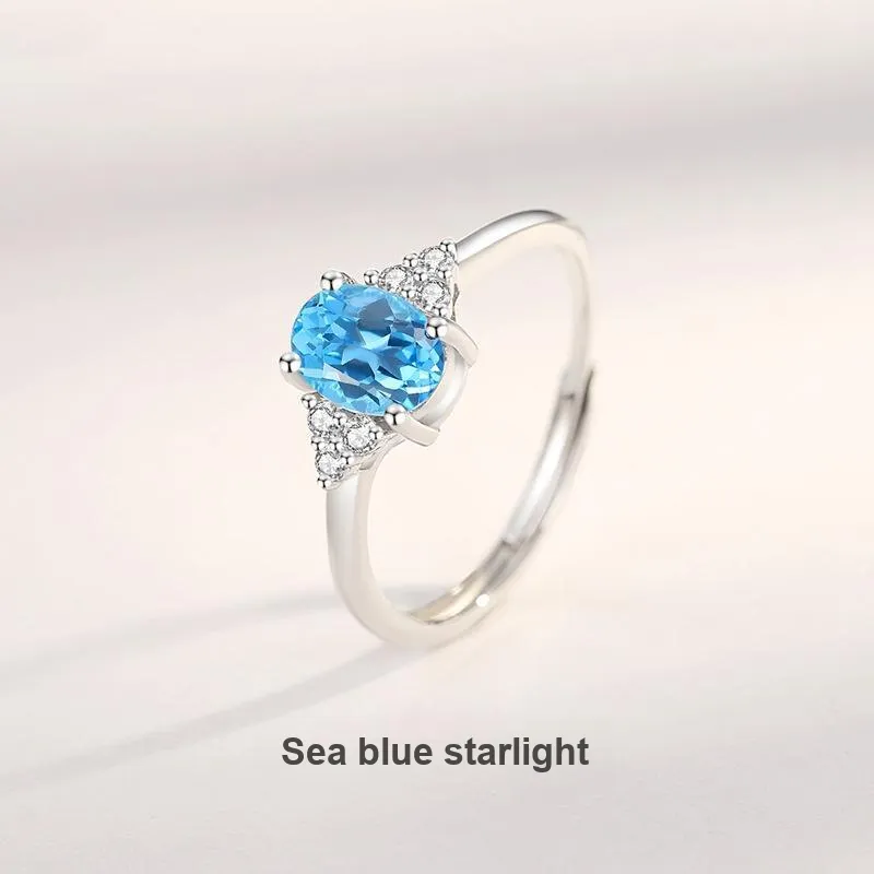 Lao Feng Xiang Topaz Rings Women's-1